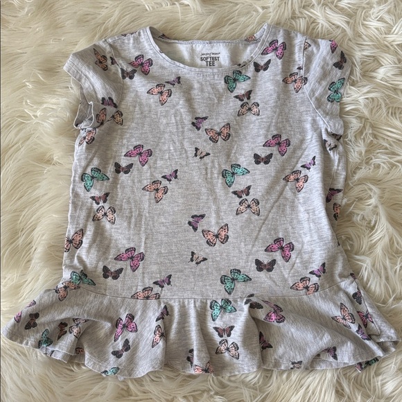 Jumping beans Multicolor Butterfly Ruffle Tee - Picture 1 of 3